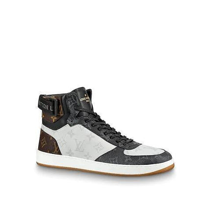 Men's LV Louis Vuitton Rivoli Sneaker Boot Shoes V4