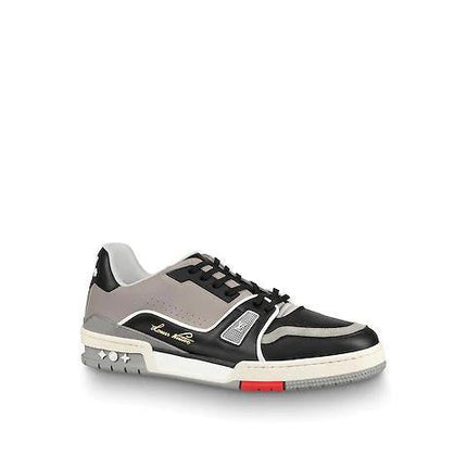 Men's LV Louis Vuitton Trainer Low Top Sneaker Boot Shoes V3