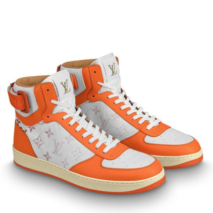 Men's LV Louis Vuitton Rivoli Sneaker Boot Shoes V2
