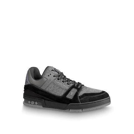 Men's LV Louis Vuitton Trainer Low Top Sneaker Boot Shoes V8
