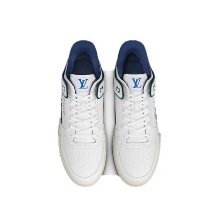Men's LV Louis Vuitton Trainer Low Top Sneaker Boot Shoes V4