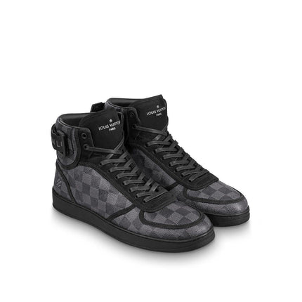 Men's LV Louis Vuitton Rivoli Sneaker Boot Shoes V8