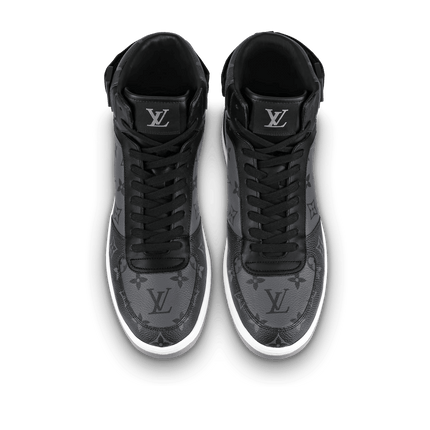 Men's LV Louis Vuitton Rivoli Sneaker Boot Shoes V11