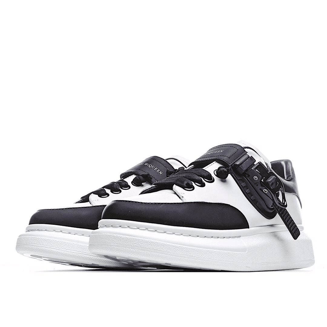 Men's Alexander MCQueen Oversized Sole Leather Sneakers Shoes V8
