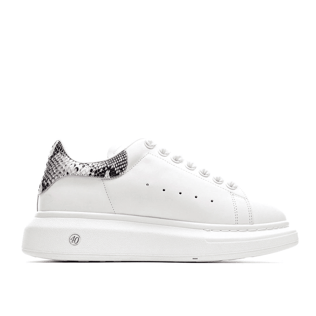 Men's Alexander MCQueen Oversized Sole Leather Sneakers Shoes V12