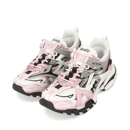 Women's Balenciaga Track 2.0 Open Sneaker Pink & Grey