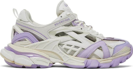 Women's Balenciaga Track 2.0 Open Sneaker Purple & White