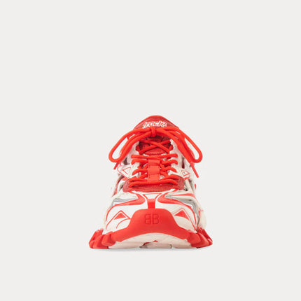 Men's Balenciaga Track 2.0 Low Top Sneaker In Red Grey