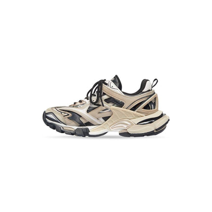 Men's Balenciaga Track 2.0 Open Sneaker In Beige Black