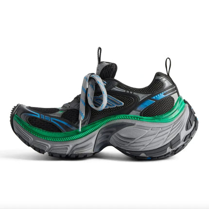Women's Balenciaga shoes 10XL Sneakers In Black Grey Blue Green