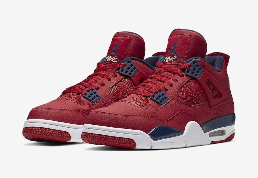 Men's Air Jordan 4 Fiba Gym Red Shoes