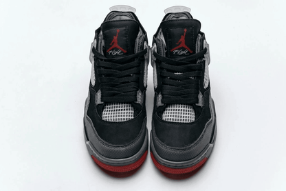 Men's OFF White x Air Jordan 4 Bred Shoes