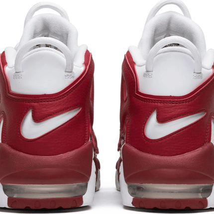 Men's Air More Uptempo White Red Shoes