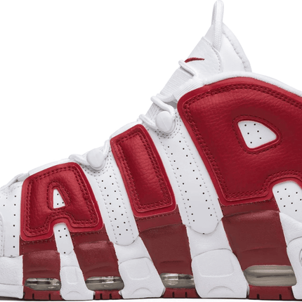 Men's Air More Uptempo White Red Shoes