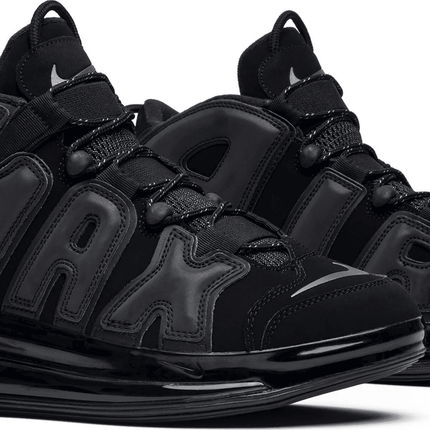 Men's Air More Uptempo 720 QS Triple Black Shoes