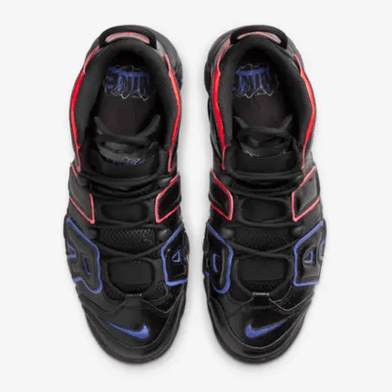 Men's Air More Uptempo 96' Black Racer Blue And Red Shoes