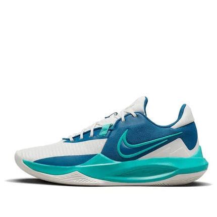 Men's Nike Precision 6 Industrial Blue Emerald Green Shoes