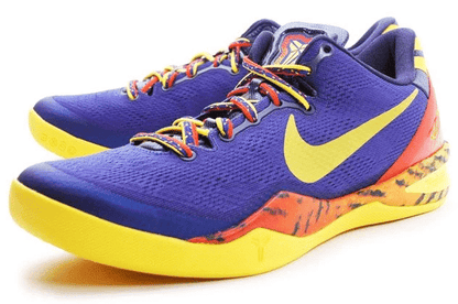 Men's Kobe 8 Barcelona Tiger Shoes