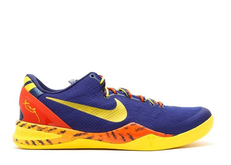 Men's Kobe 8 Barcelona Tiger Shoes