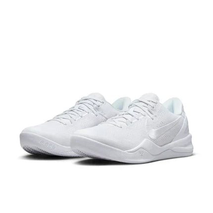 Men's Kobe 8 Proto Halo Triple White Shoes