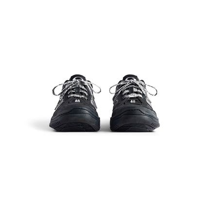 Men' Balenciaga Hamptons Worn-out Trainers Black Sneaker