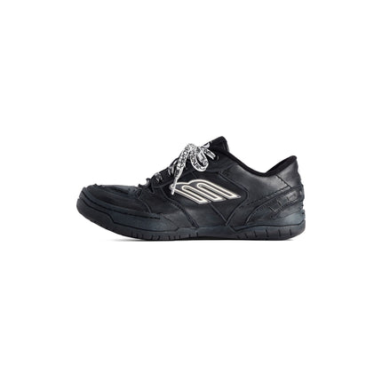 Men' Balenciaga Hamptons Worn-out Trainers Black Sneaker