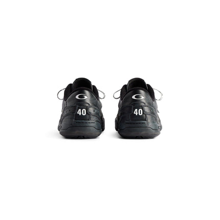Men' Balenciaga Hamptons Worn-out Trainers Black Sneaker