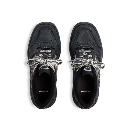 Men' Balenciaga Hamptons Worn-out Trainers Black Sneaker
