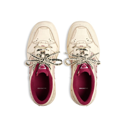 Men' Balenciaga Hamptons Worn-out Trainers White Sneaker