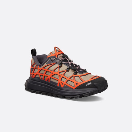 Men's Dior B31 Runner Beige Orange Sneakers