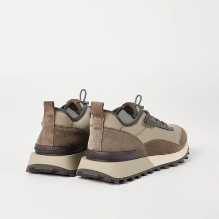 Men’s Brunello Cucinelli Mesh Brown Sneakers