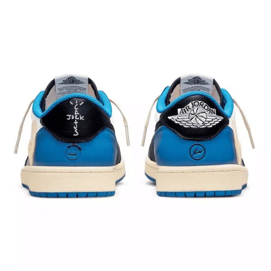 Men's Travis Scott x Air Jordan 1 Retro Low ‘ Royal Blue' Shoes