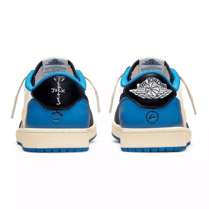 Men's Travis Scott x Air Jordan 1 Retro Low ‘ Royal Blue' Shoes