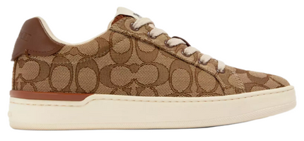 Men's Coach Clip Low-Top Skateboard Saddle Sneakers