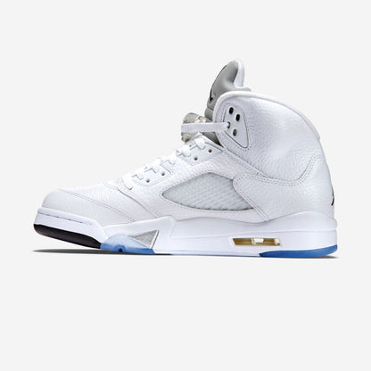 Men's Air Jordan 5 'White Metallic' Shoes