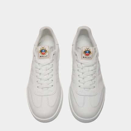Men's Bally Retro Crest White Sneaker