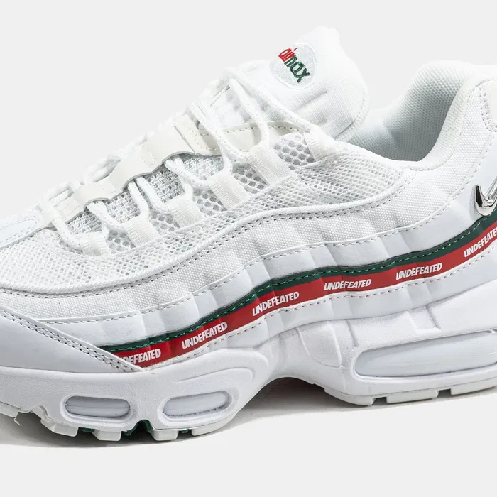 Men's  Nike Air Max 95 White Red Shoes