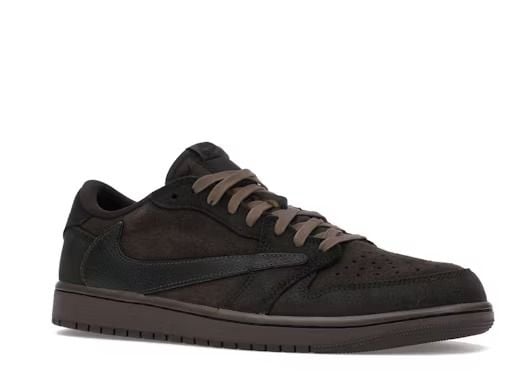 Men's Travis Scott x Air Jordan 1 Retro Low ‘ Velvet Brown' Shoes