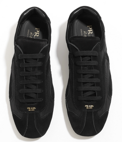 Men's Prada Montecarlo Re-Edition 2005 Leather Black Sneakers