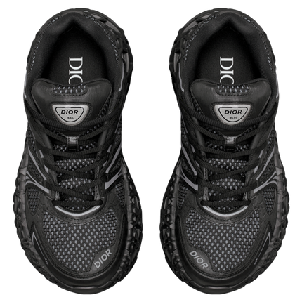 Men's Dior GreyBlack Mesh and Rubber B35 NXXT Black Sneakers