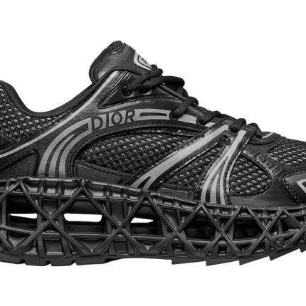 Men's Dior GreyBlack Mesh and Rubber B35 NXXT Black Sneakers