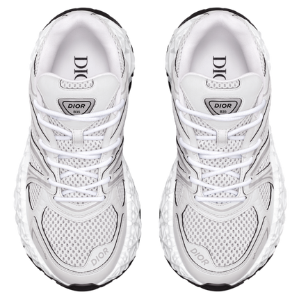 Men's Dior GreyBlack Mesh and Rubber B35 NXXT White Sneakers
