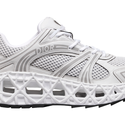 Men's Dior GreyBlack Mesh and Rubber B35 NXXT White Sneakers