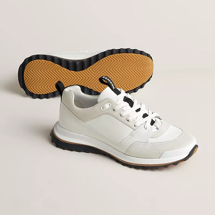 Men's Hermès Bouncing White Sneakers