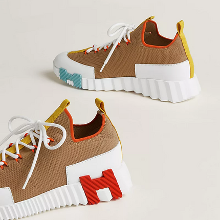 Men's Hermès Bouncing Multicolore Beige Sneakers