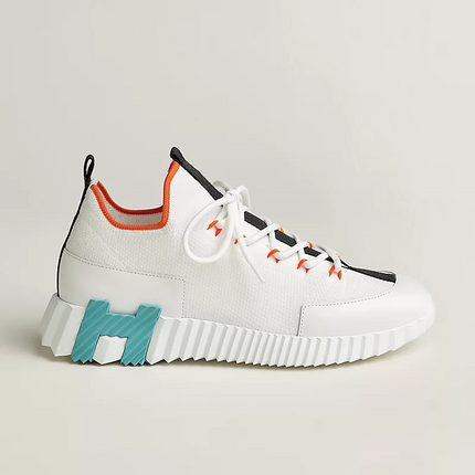 Men's Hermès Bouncing Multicolored White Sneakers