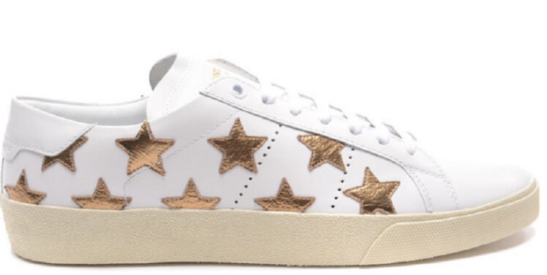 Men's Saint Laurent Court Classic SL06 Gold Sneakers