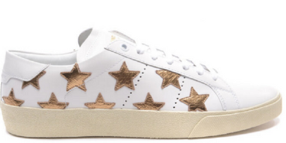 Men's Saint Laurent Court Classic SL06 Gold Sneakers