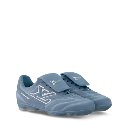 Men's Louis Vuitton Footprint Soccer Blue Sneakers