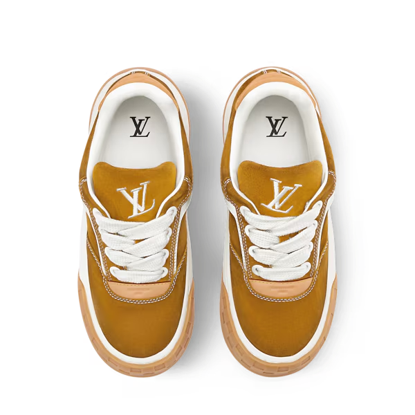Men's Louis Vuitton Tilted Cognac Sneakers